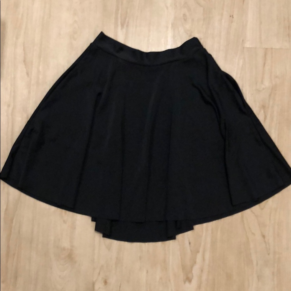 BlackMilk Matte Black Skater Skirt w/Pockets!